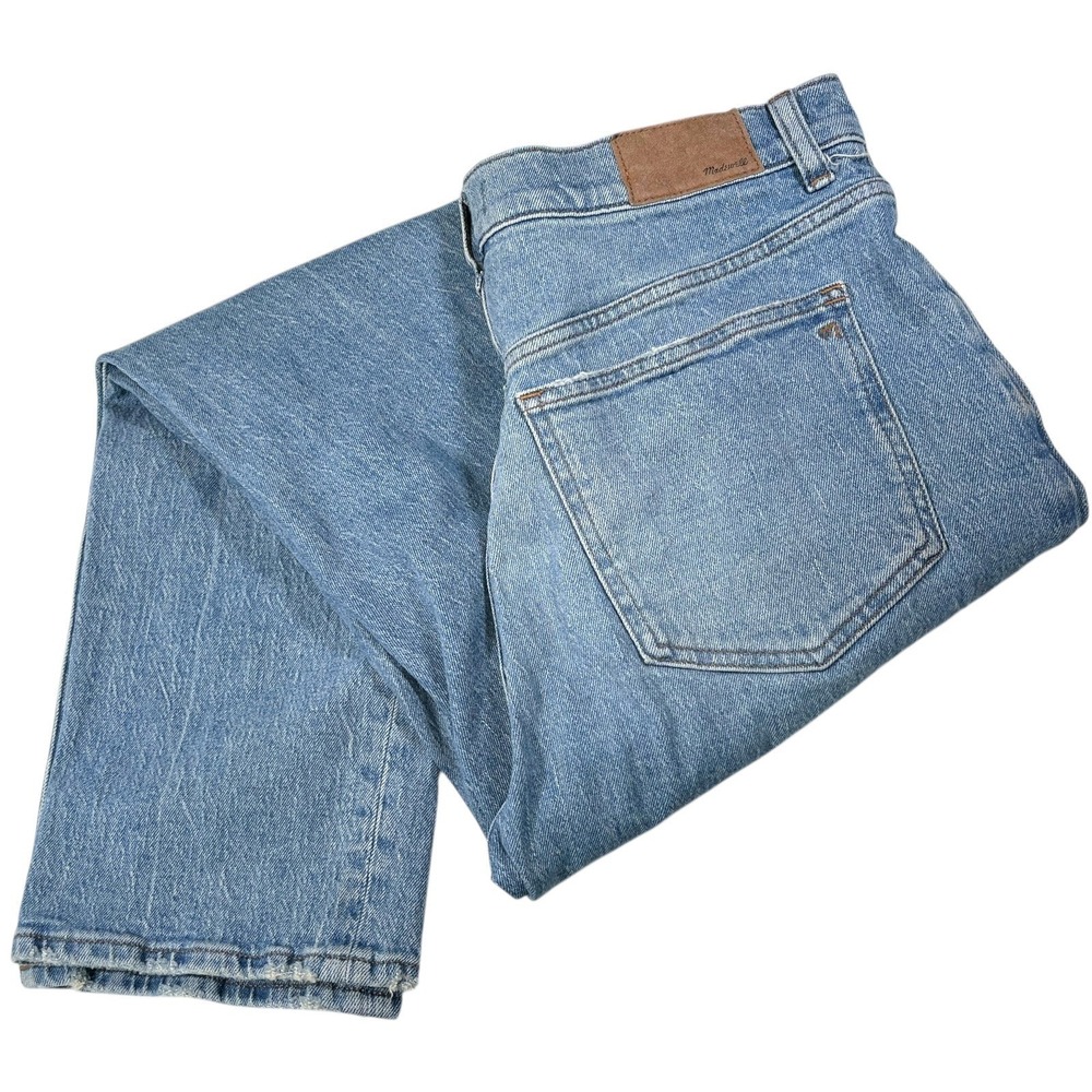 Madewell 29 Blue Straight Leg Jeans NN457 High Rise Light Wash Minimalist Gorp